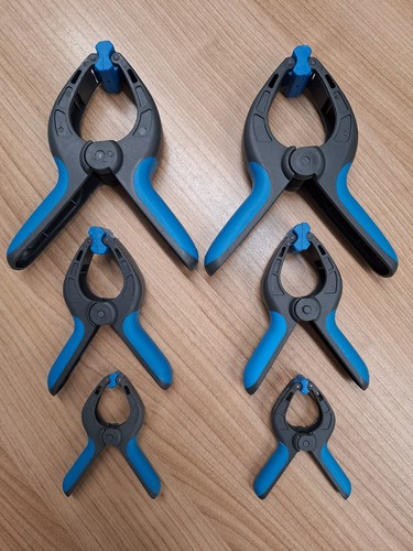 Spring clamp set plastic - clamp, 6