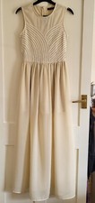 Lovely Primark Ivory Broderie Anglaise & Sheer Skirt Maxi Dress Size 8. BNWT
