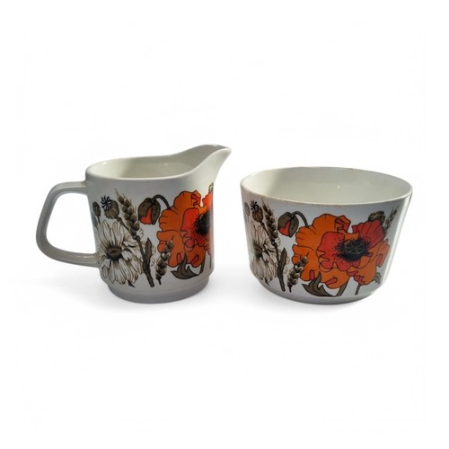 Sugar bowl and milk - sugar, jug