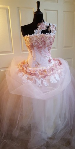 Blush pink gold - pink, white