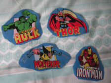 Job Lot of 4 Remnant Fabric swatches featuring Superheroes - Marvel Comics