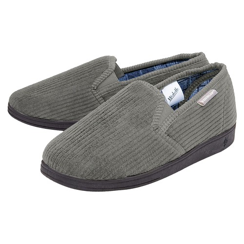 Mens tartan lined slippers - mens,