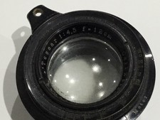 Antique Carl Zeiss Jena Tessar 12cm ( 120mm ) f4.5 Vintage Camera Lens