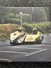 8x8 Canvas Of Dave Molyneux And Dan Sayle During 17 Sidecar TT