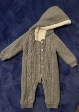 Grey Baby Snowsuit 3-6 months