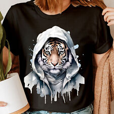 Tiger Wild Cat Wildlife Lion Animals Lovers Gift Womens T-Shirts Top #6NE