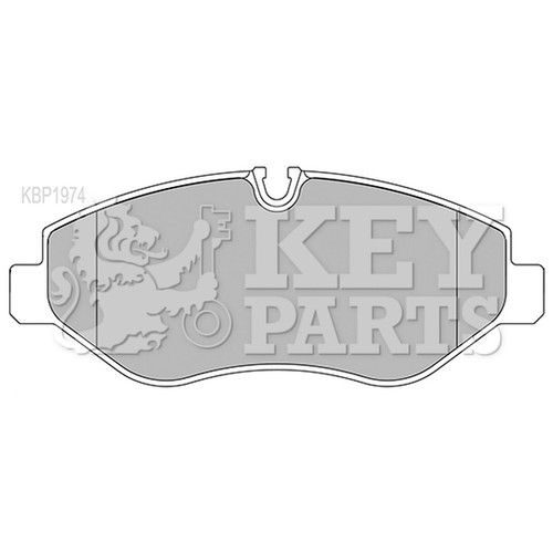Brake pads set for mercedes - brake,