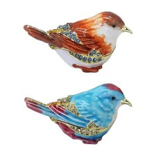 Bird Trinket Box Rings Holder