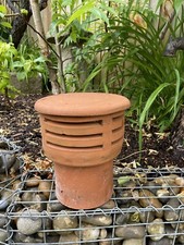 Terracotta Clay Flue Vent-Chimney Cowl Pepper Pot Mushroom Top Hat Cap 185mm A