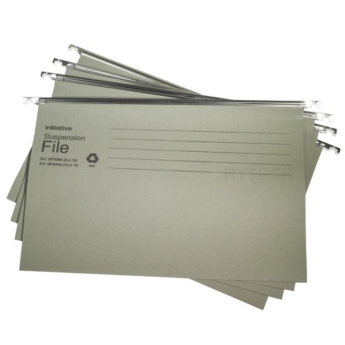 Green foolscap hanging - green, a4