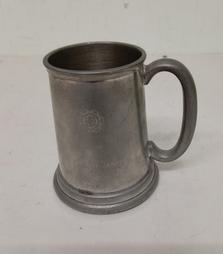 Pewter tankard tall vgc - ~3", ~vgc