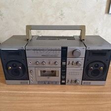 Vintage 1980's JVC PC-R3LB Boombox Ghettoblaster PC-R3LB Cassette & 4 Band Radio