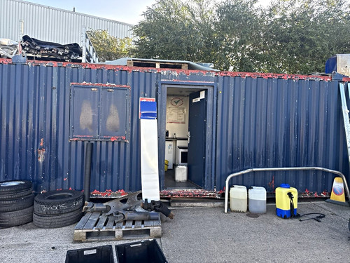Converted shipping container - shipping,
