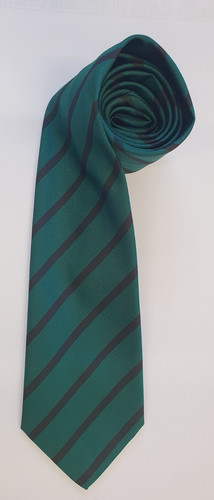 Regimental polyester tie royal - polyester,
