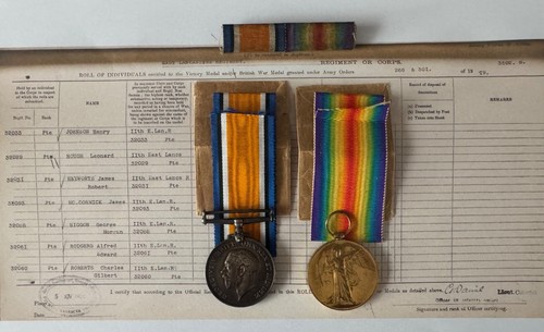 Ww1 pair awarded pte - ww1,