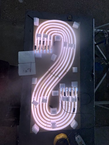 Neon 25mm diameter glass - 25mm,
