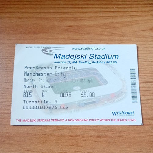 Ticket 2004 2005 pre season - :, 2004/2005