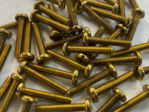 Brass metric pan screws - brass,