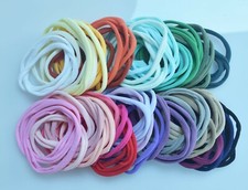 3/10 Pcs Thin Skinny Nylon Super Soft High Stretch baby Headband Hair Band Wrap