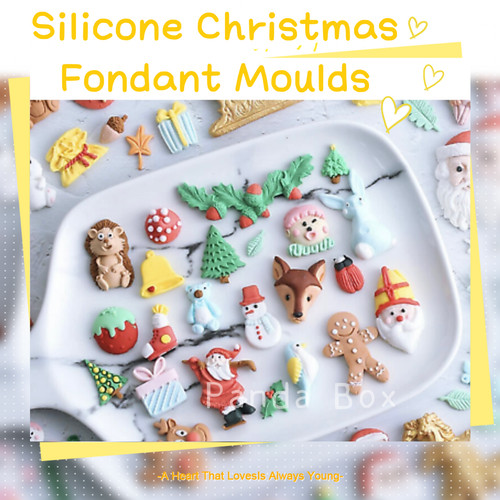 Christmas silicone fondant - christmas,