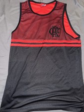 Men’s Flamengo Vest Football Sized Medium Black Red Brasil Rio Brasileirao