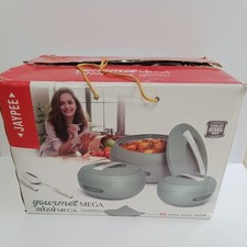 3Pc Jaypee Hotpot Food Warmer S/Steel Inner Insulated Casserole Serving Dishes