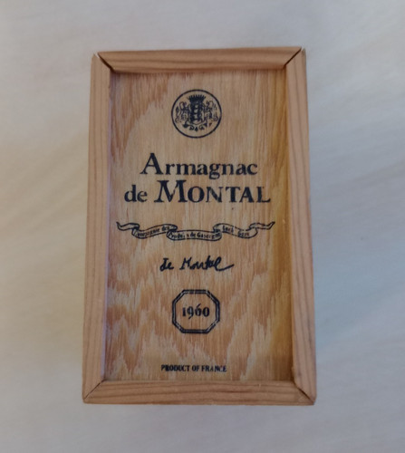 Armagnac montal 1960 wooden - armagnac,