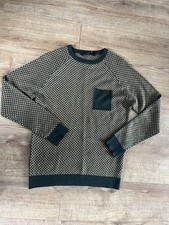 Green and Brown Cedar wood mens jumper size Medium