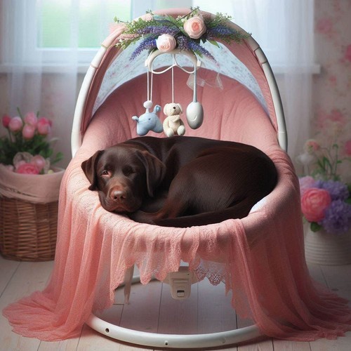 Chocolate labrador cross - chocolate,