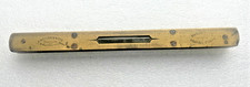 Wood brass spirit level - spirit,