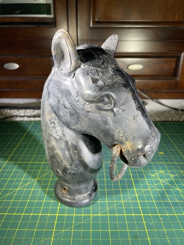 Vintage cast iron horse - cast, head