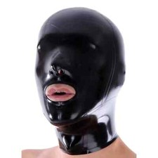 Latex Hood Rubber Mask Back