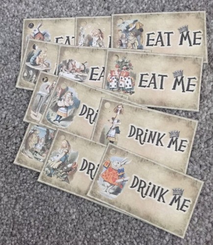 Alice wonderland tags - 12,