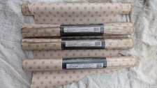 LAURA ASHLEY WALLPAPER 3 ROLLS,+1, BOWEN BUGUNDY, 10M , SAME BATCH, IN WRAPPER 