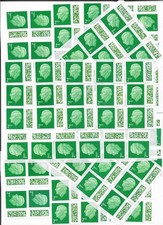 50 x 2nd Class with barcode  UNFRANKED OFF PAPER WITH FULL GUM FACE VALUE £43.50