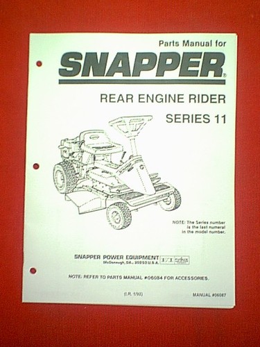 Snapper rear engine - snapper,