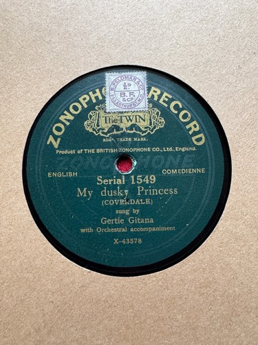 78rpm music hall gertie - music, hall,
