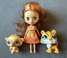 Littlest Pet Shop LPS RARE Blythe Doll India Orange #B46 Hasbro Tiger Monkey