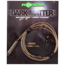 Korda Dark Matter Leader Heli Gravel 30lb Helicopter Chod Leader Safe Zone 1m