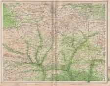 SALISBURY PLAIN. Winchester Devizes Marlborough Wiltshire Hampshire 1903 map