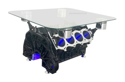 Gloss black engine - v8,