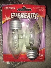 Eveready  candle bulbs(E27) 2 pack (opened not used) 25W 235lumens warm white