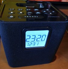 Hitachi iPod iPhone iPad Dock/Clock/Radio/Alarm in Black HKC619U