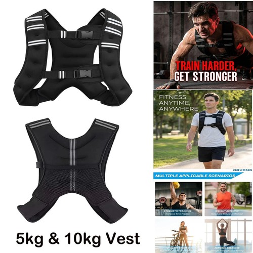 Weighted vest 5kg 10kg - vest,