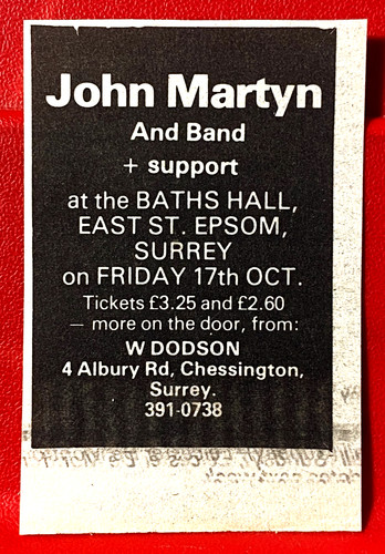John martyn epsom - john, gig