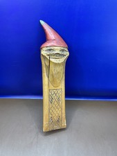 Vintage Handmade Norwegian Black Forest Face Nutcracker Wooden