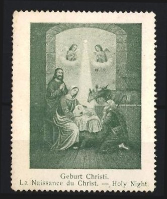 Advertising stamp nativity - advertising, stamp: