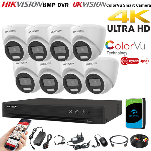 Hikvision 8mp colorvu cctv - hikvision,