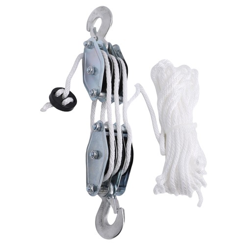 Wheel rope pulley hoist - 3,