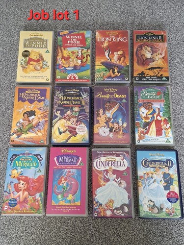 Disney vhs cassettes - disney,